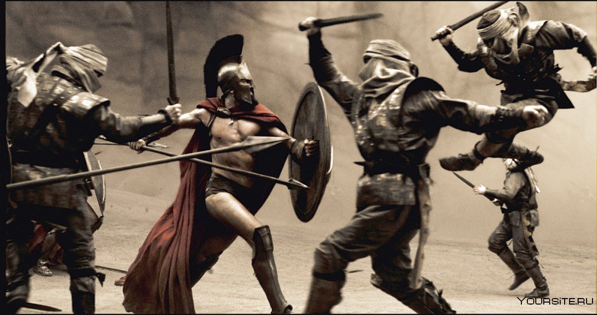 300 Спартанцев кадры из фильма