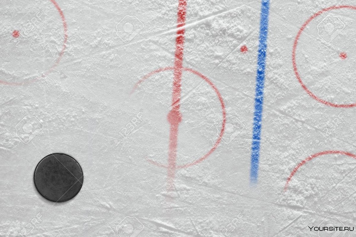 Хоккейная разметка на льду