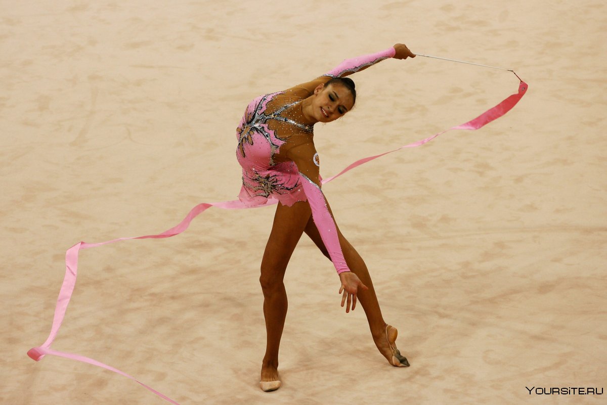 Гимнастка акварель