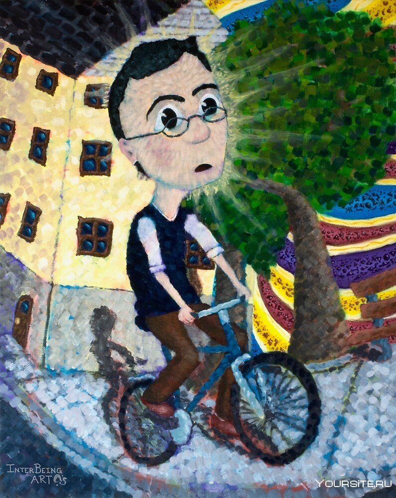 Хоффман на велосипеде
