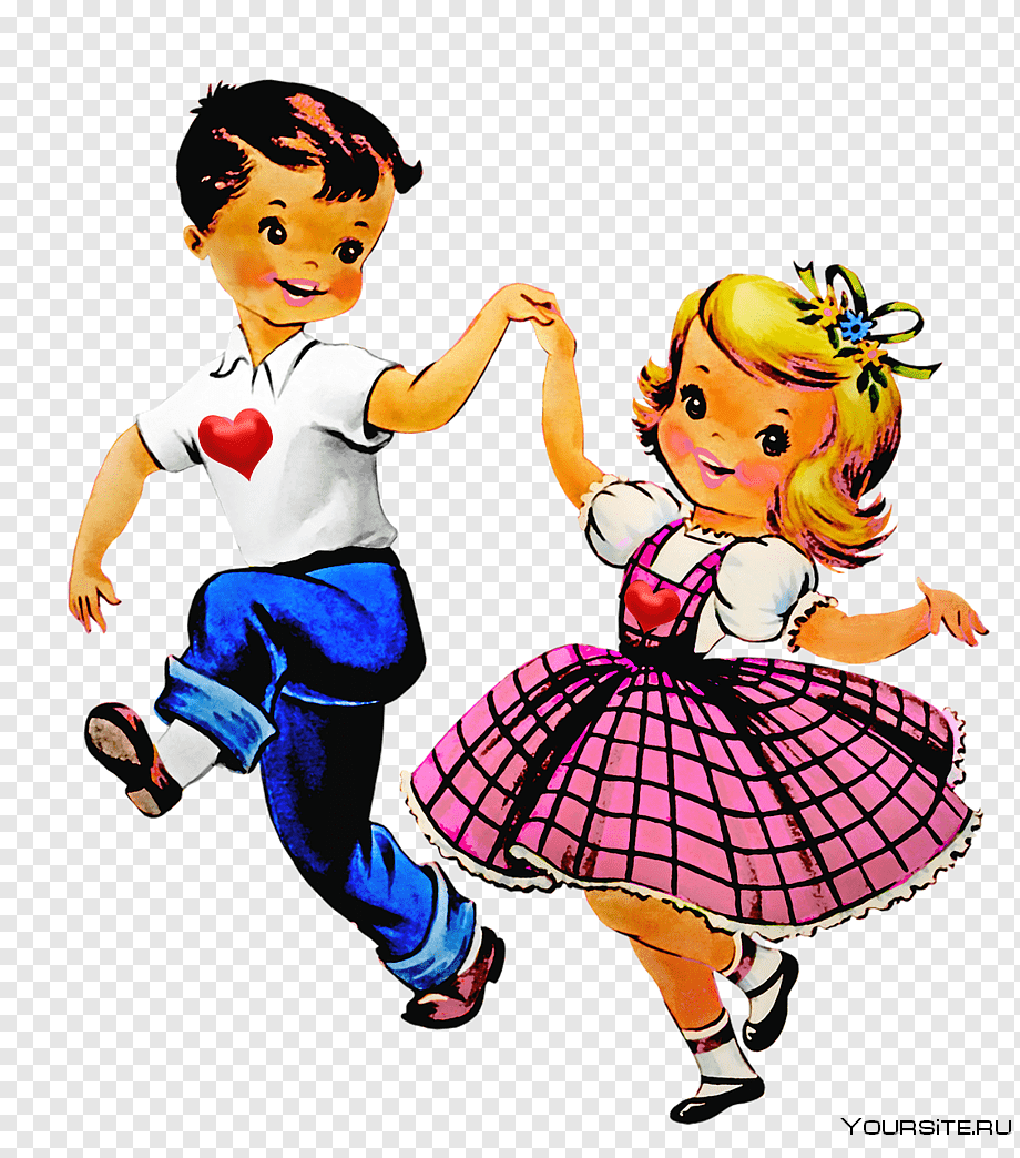 Мальчик и девочка танцуют