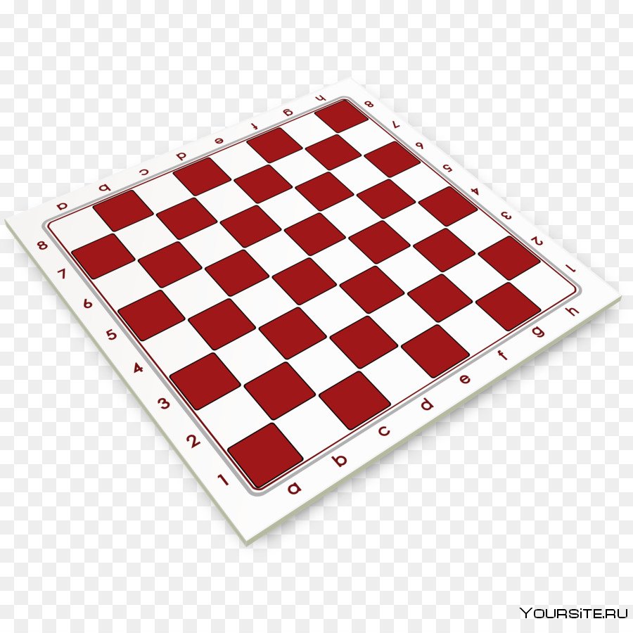 Красно белая шахматная доска