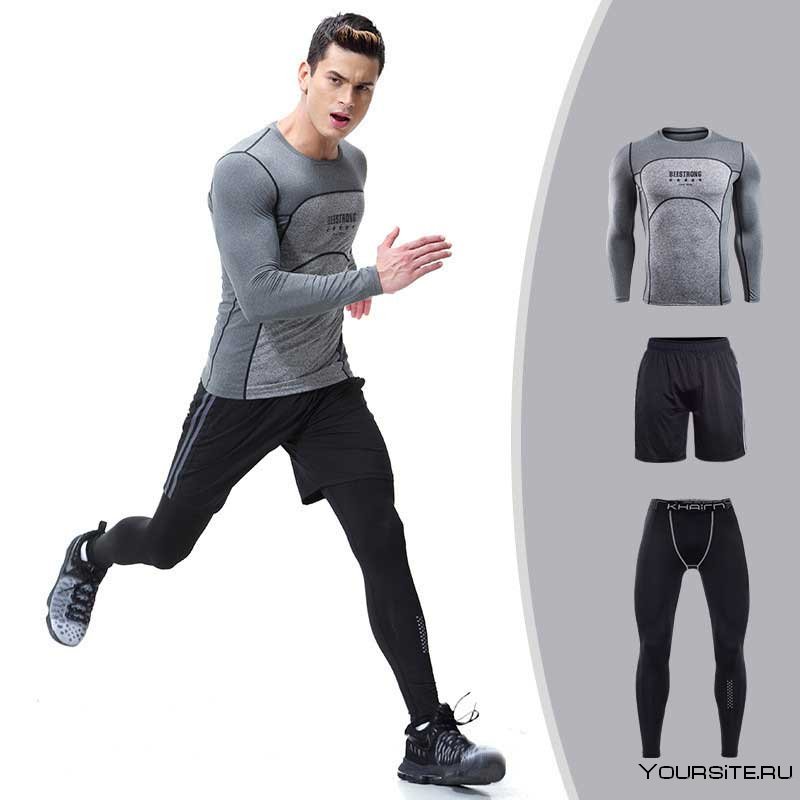Workout одежда для фитнеса термобелье мужчинам