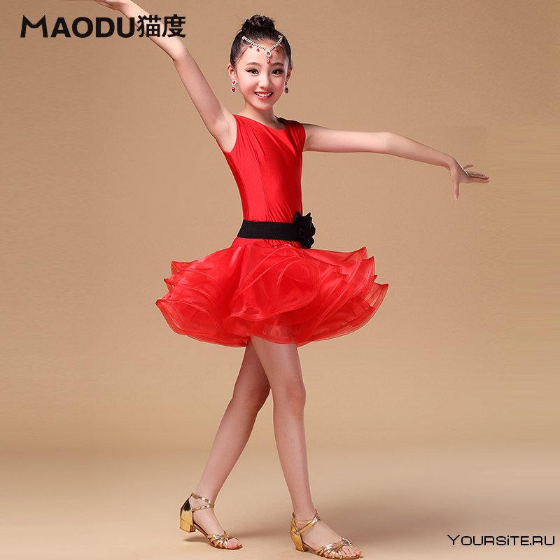 Танцевальный костюм платье от горловины