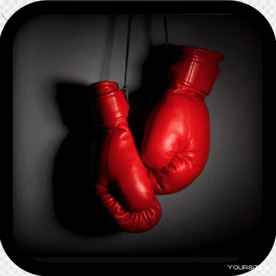 Боксерские перчатки на ринге