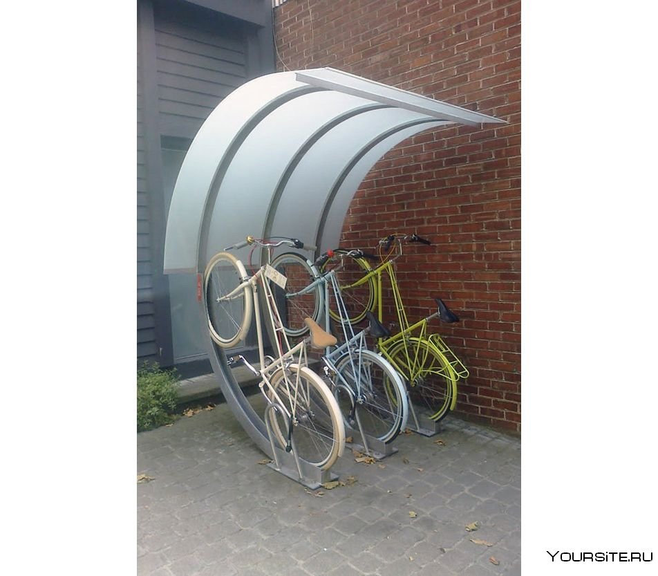 Гараж для велосипедов на даче