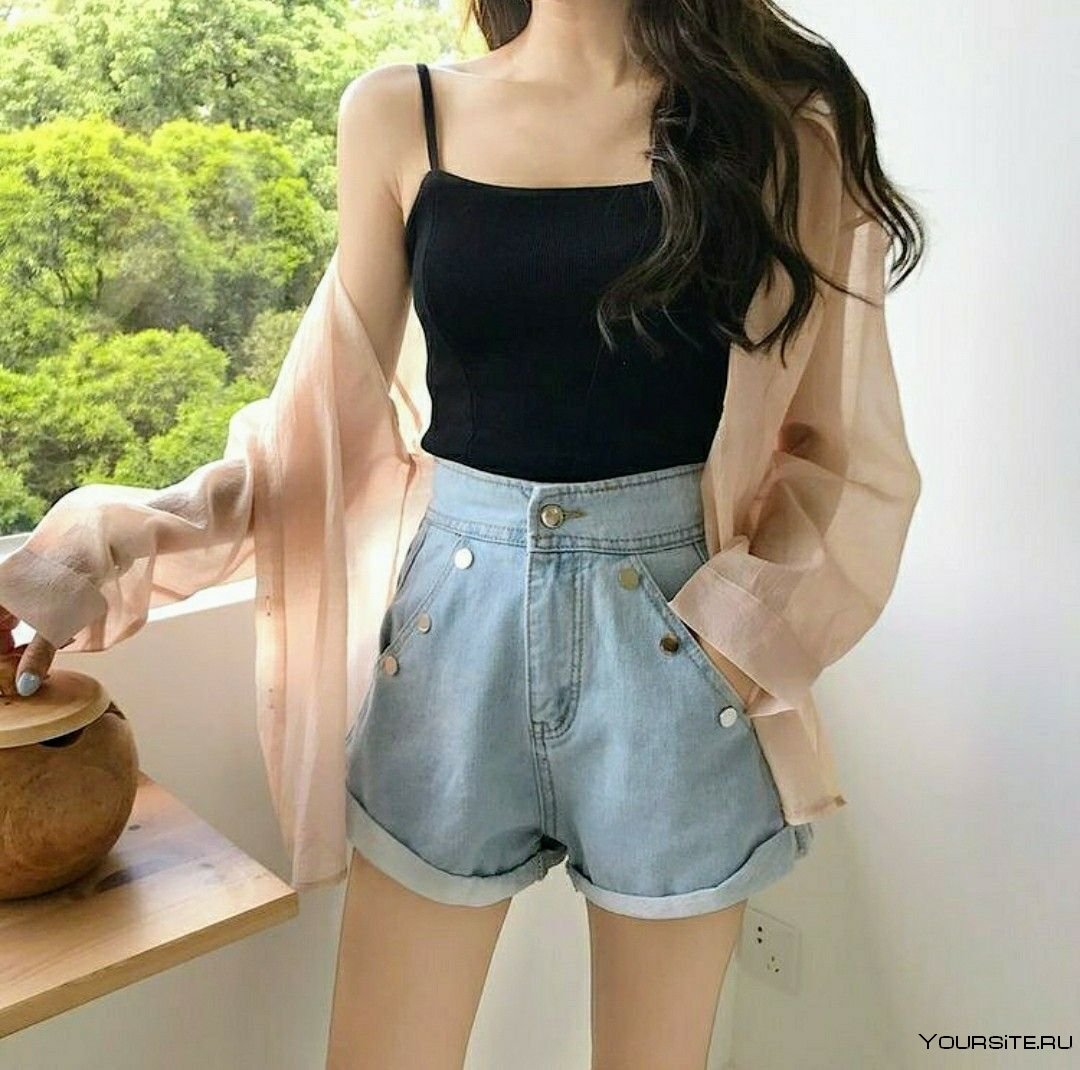 Корейская одежда для девушек шорты