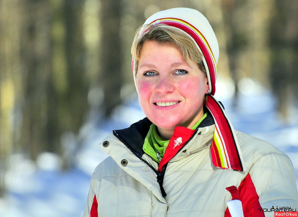 Елена Вяльбе лыжница в молодости