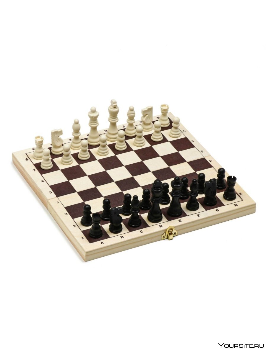 Шахматы с рюмками 35х35см