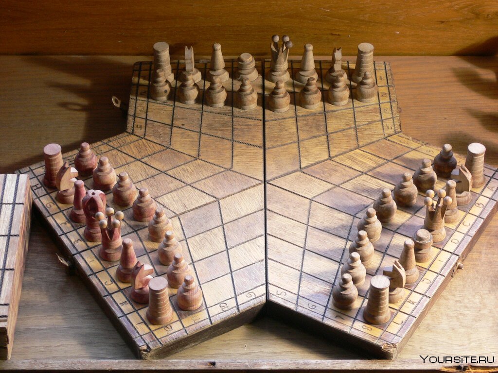 Четверные шахматы с крепостями