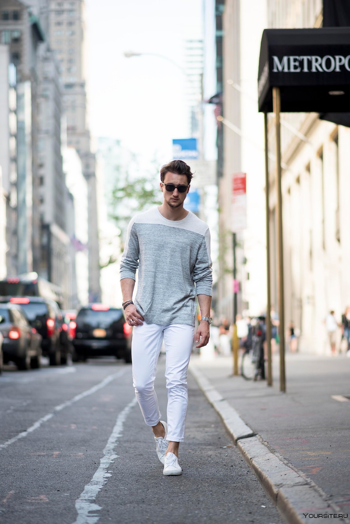 Белый стиль одежды мужской