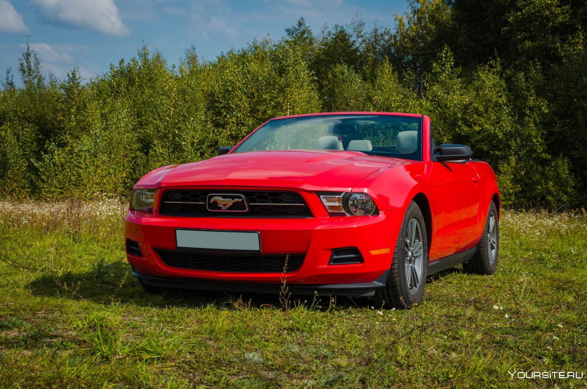 Ford Mustang 2010 красный