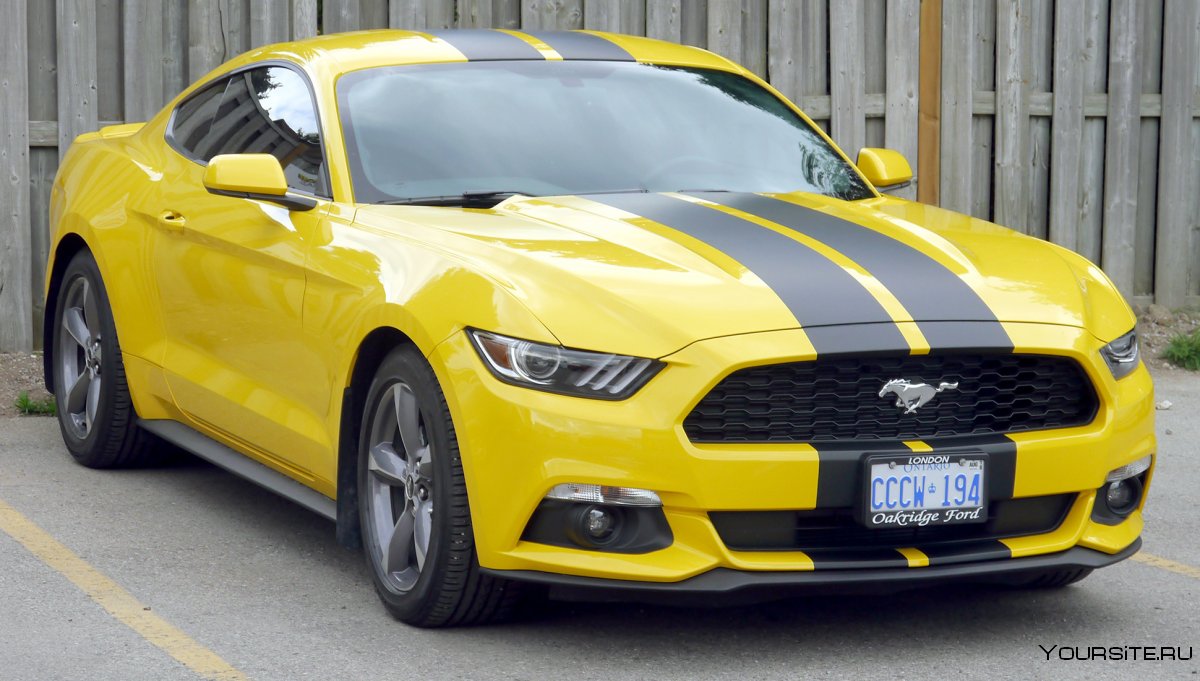 Ford Mustang желтый 6g