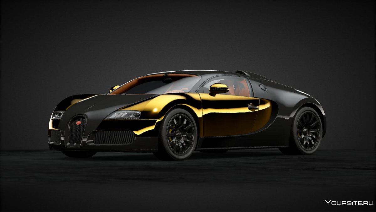 Bugatti Chiron Vision золотой