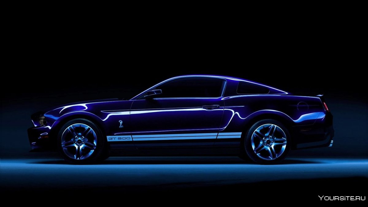 Ford Mustang Shelby gt500 боком
