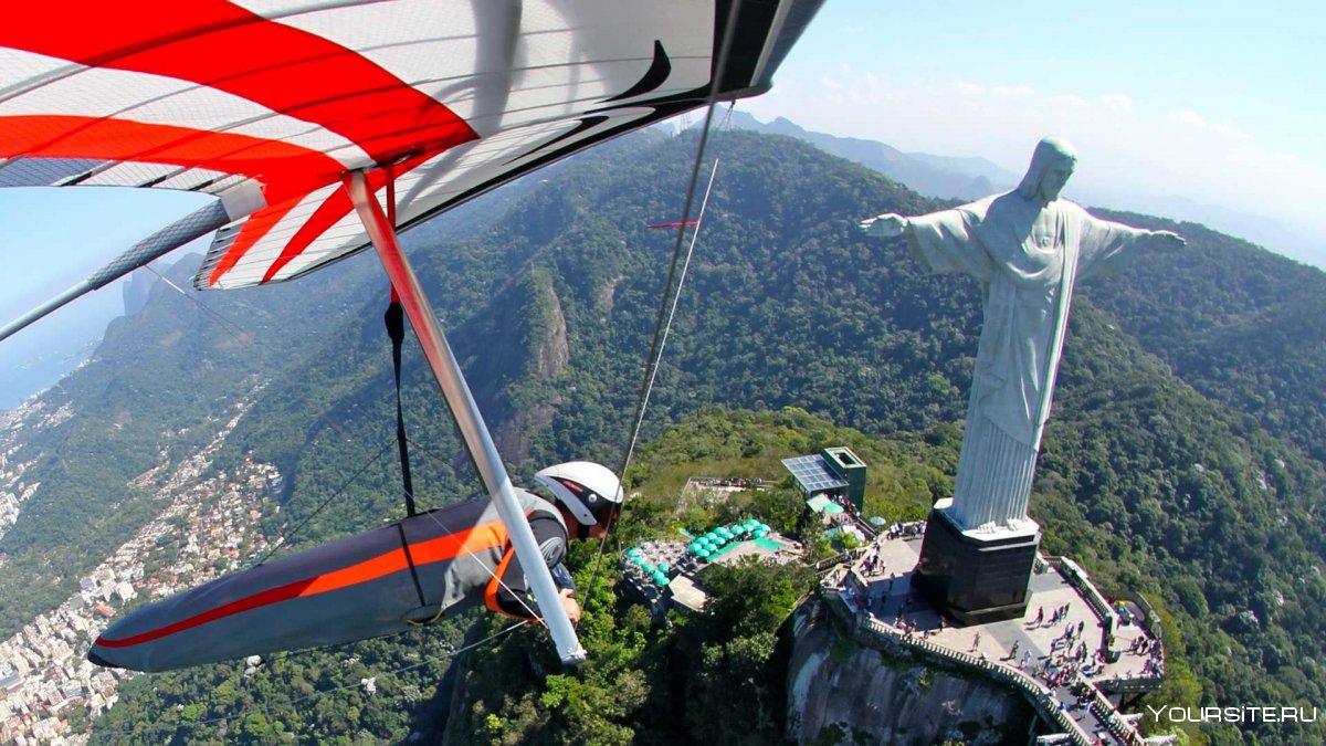 Рио де Жанейро полет на дельтаплане