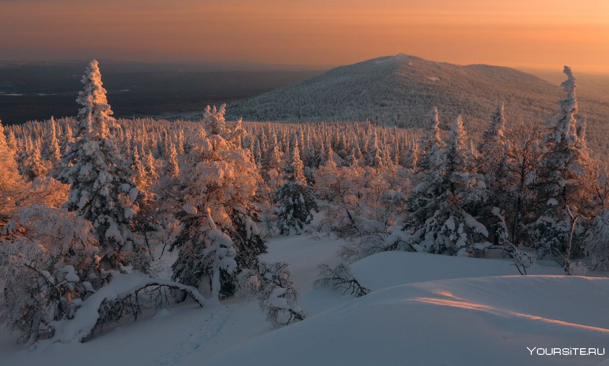 Южно-Уральский хребет Уреньга зимой