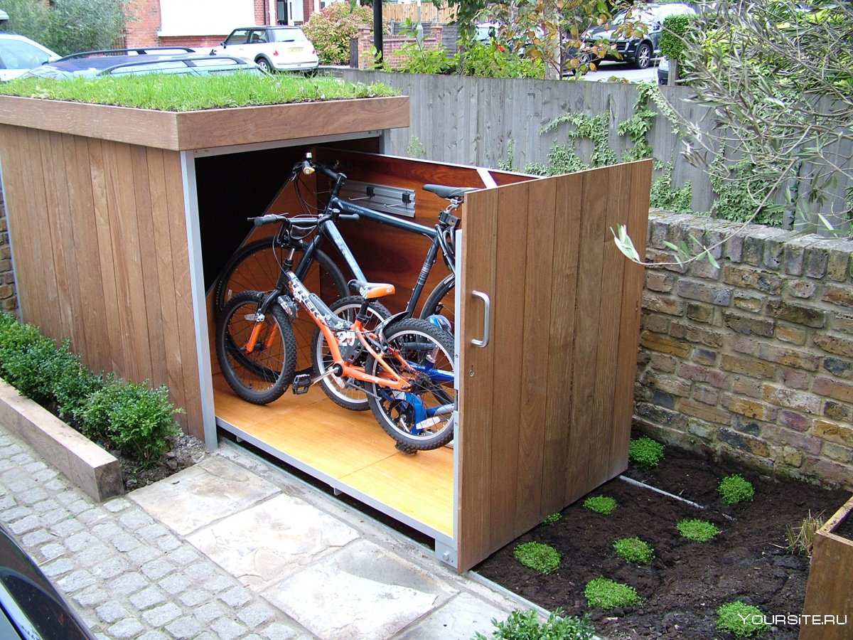 Мини гараж для велосипеда
