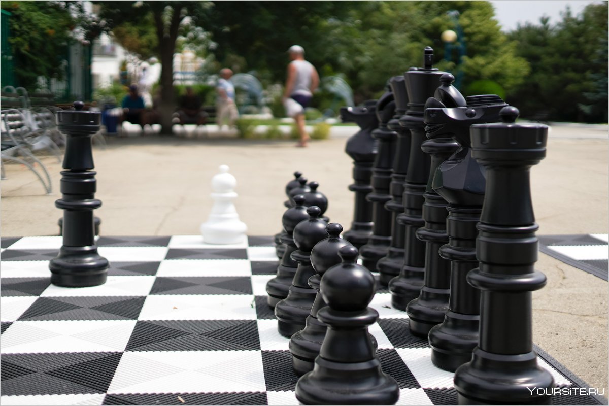 Гигантские шахматы своими руками