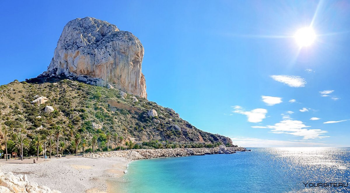 Гора Calpe в Испании