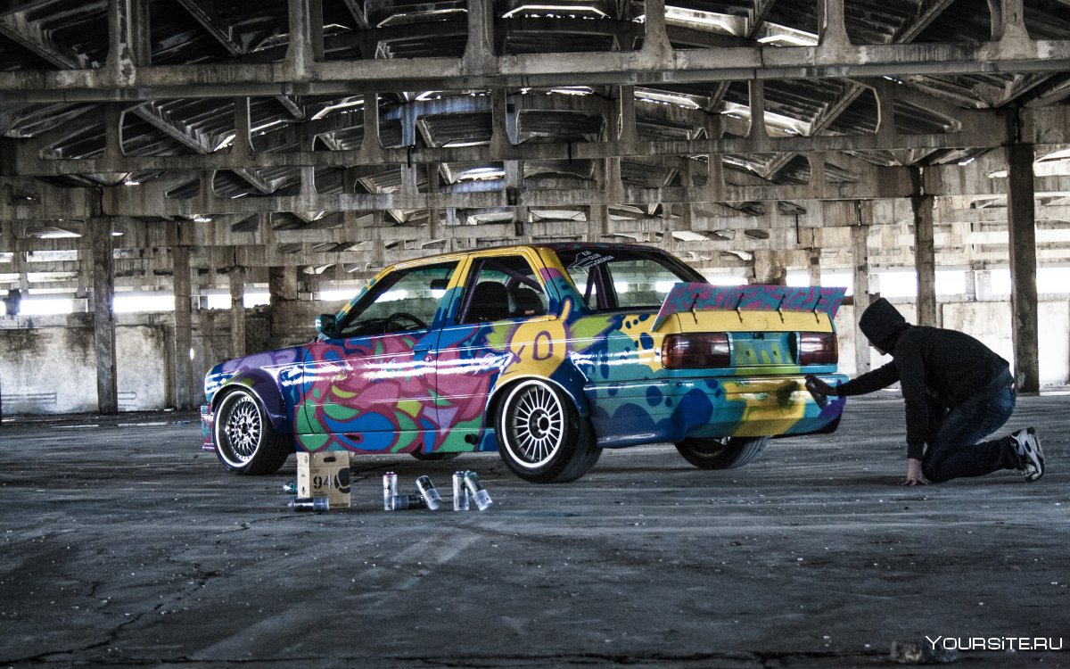 Граффити BMW e34