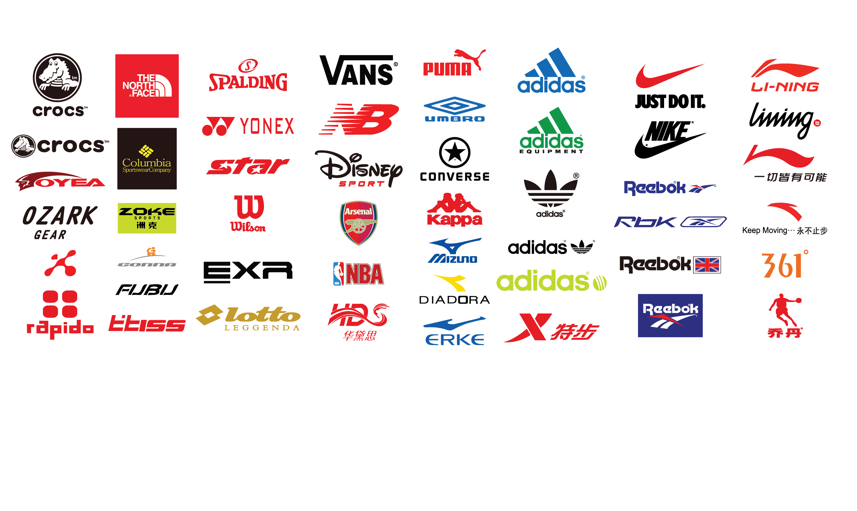 Название фирмы обуви. Фирмы спортивные бренды. Спортивные фирмы логотипы. Марки спортивной обуви. Марки спортивной обуви логотипы.