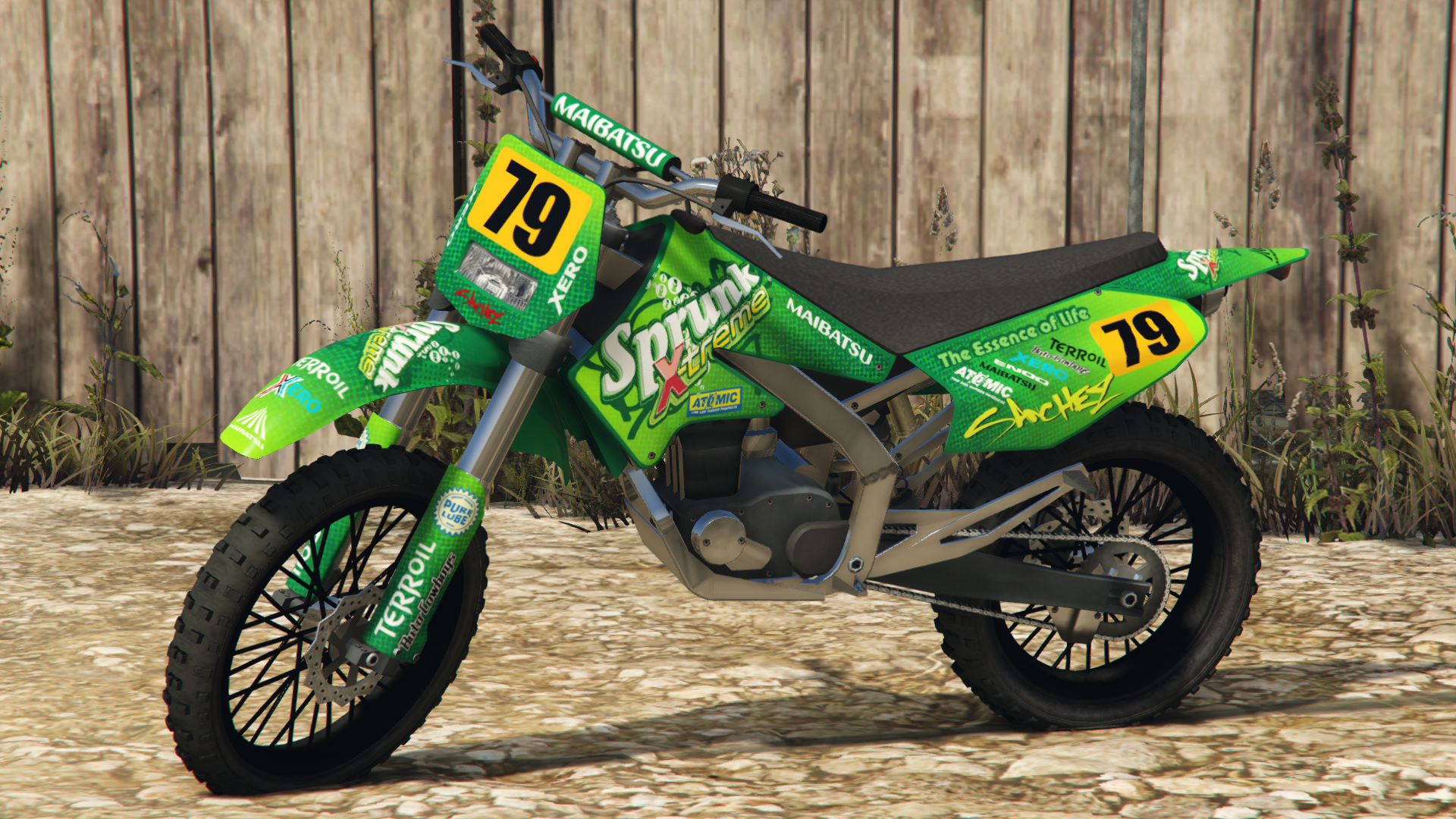 Gta 5 зеленый мотоцикл (120) фото