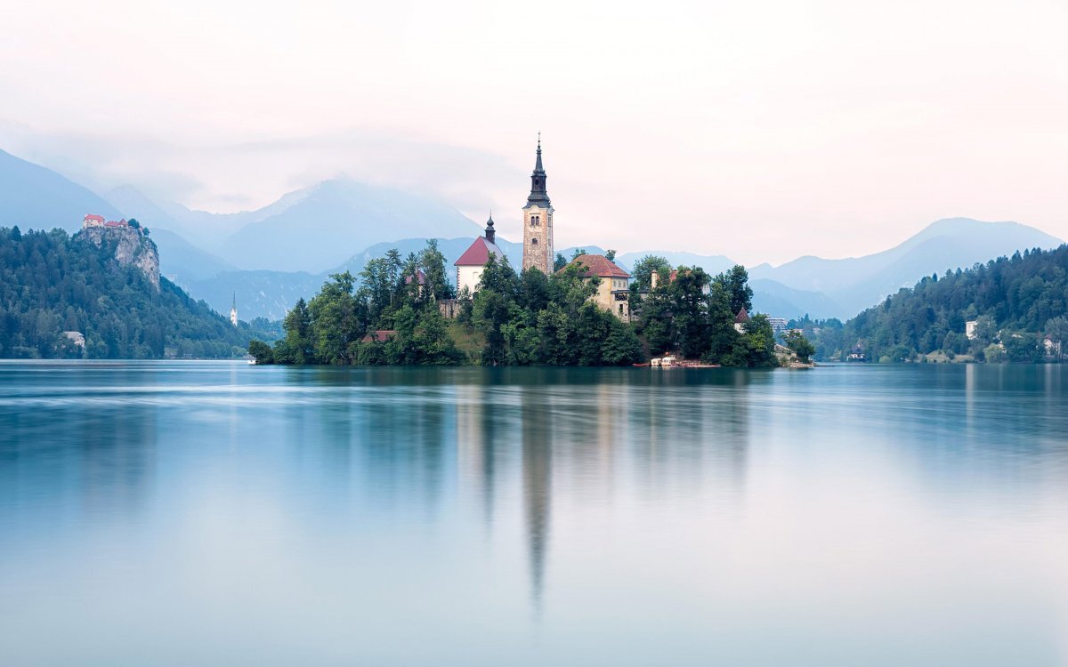 Озеро Блед Словения обои
