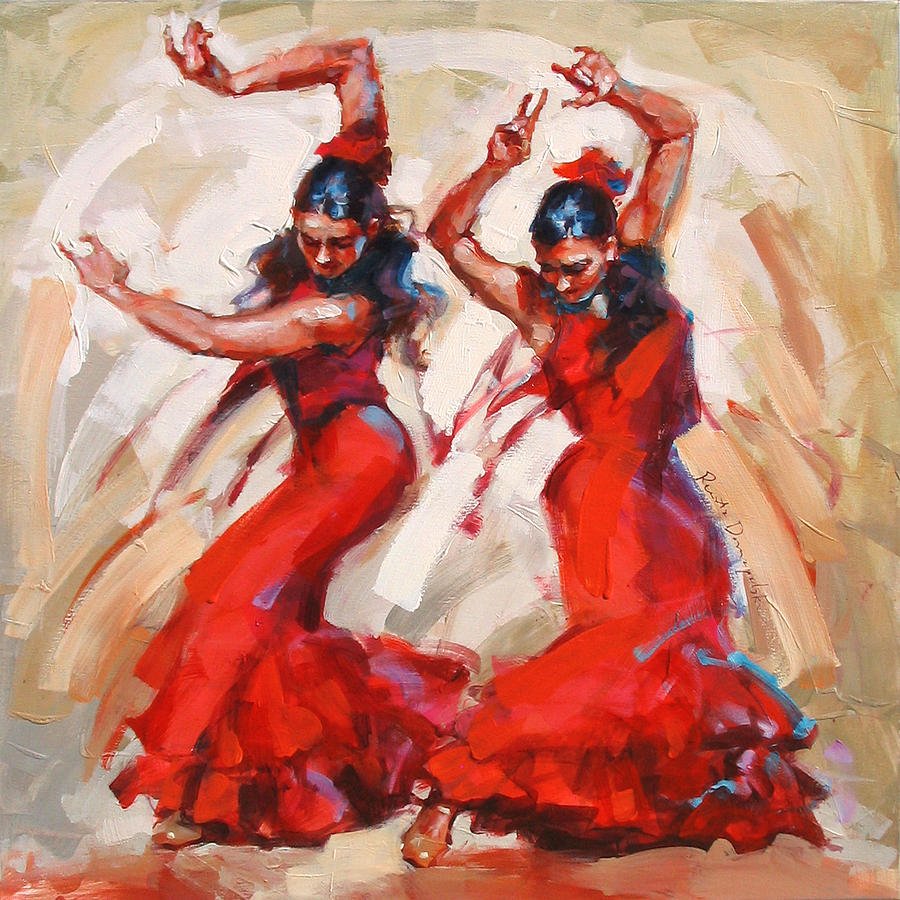 Испанские танцоры фламенко картины