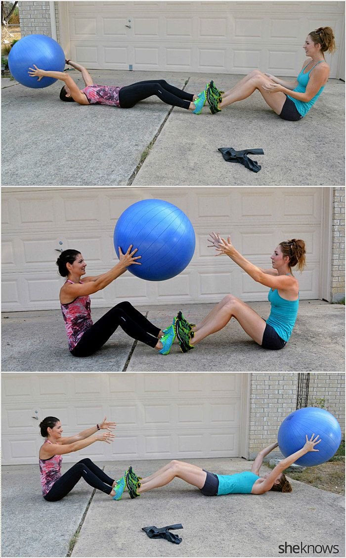 Упражнения с мячиком