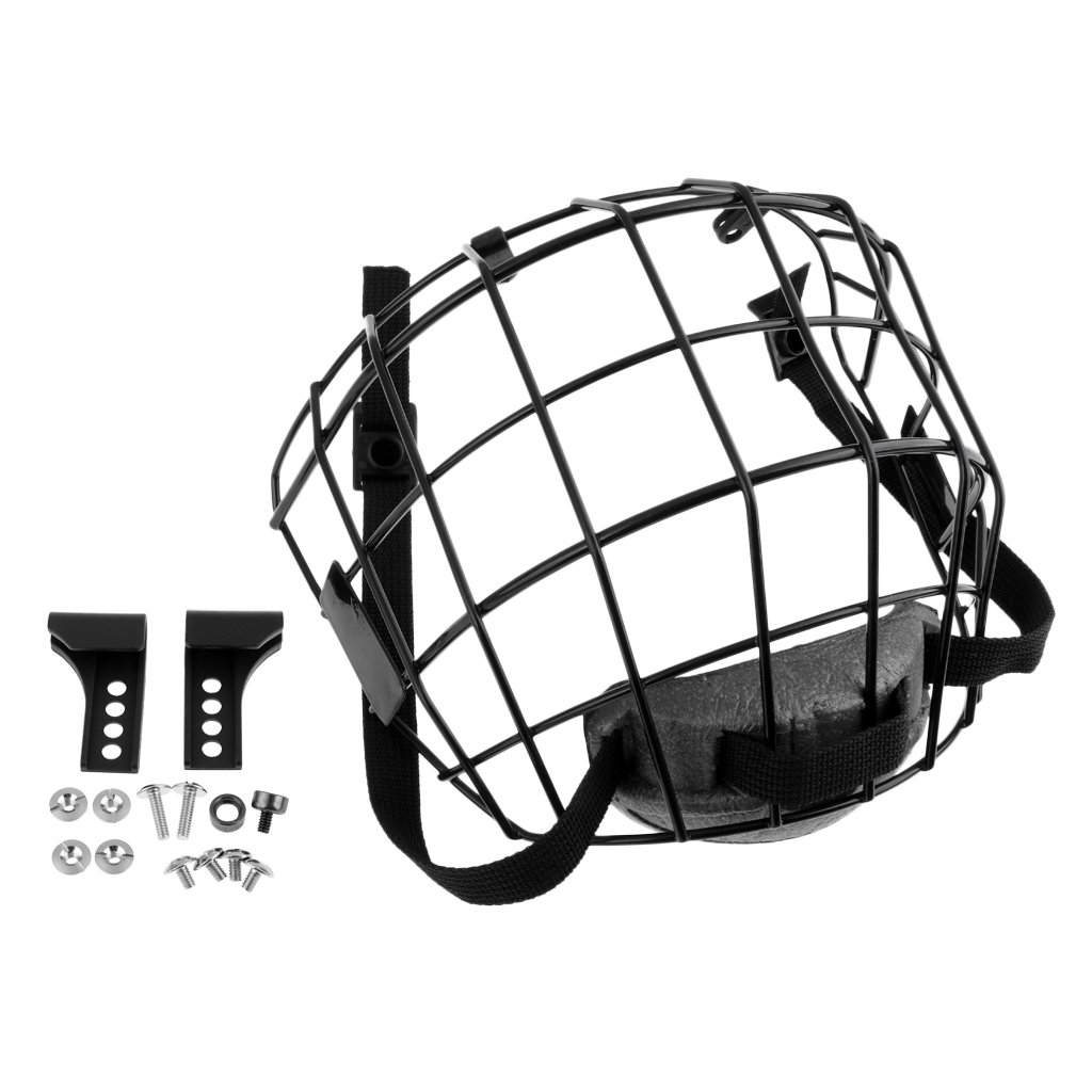 Шлем хоккейный ЕСПО черный с сеткой
