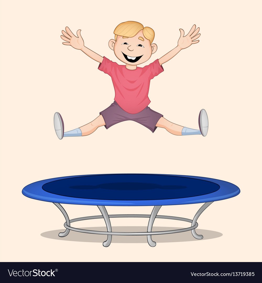 Дети прыгают вектор