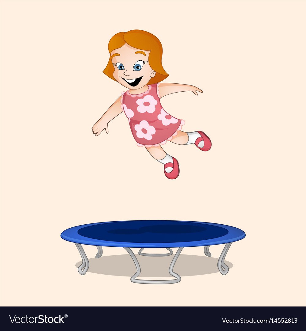 Прыжки на детском батуте