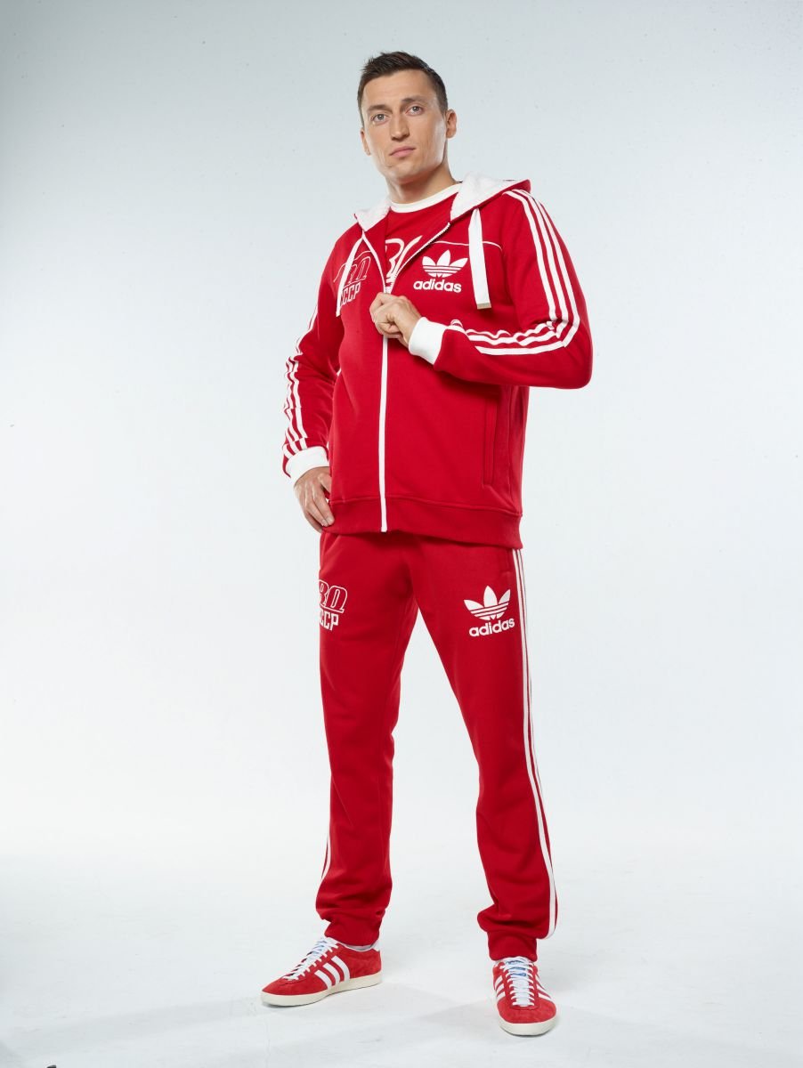 SST adidas Originals спортивная костюм красны