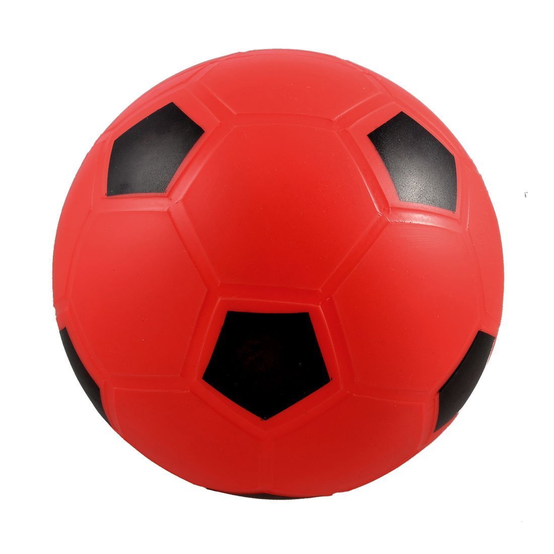 Красный мячик футбольный