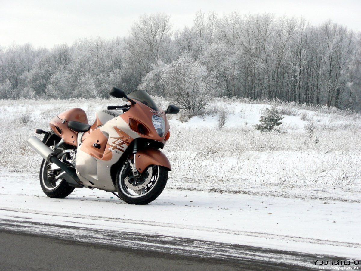 Мотоциклы зима Харли Дэвидсон зима