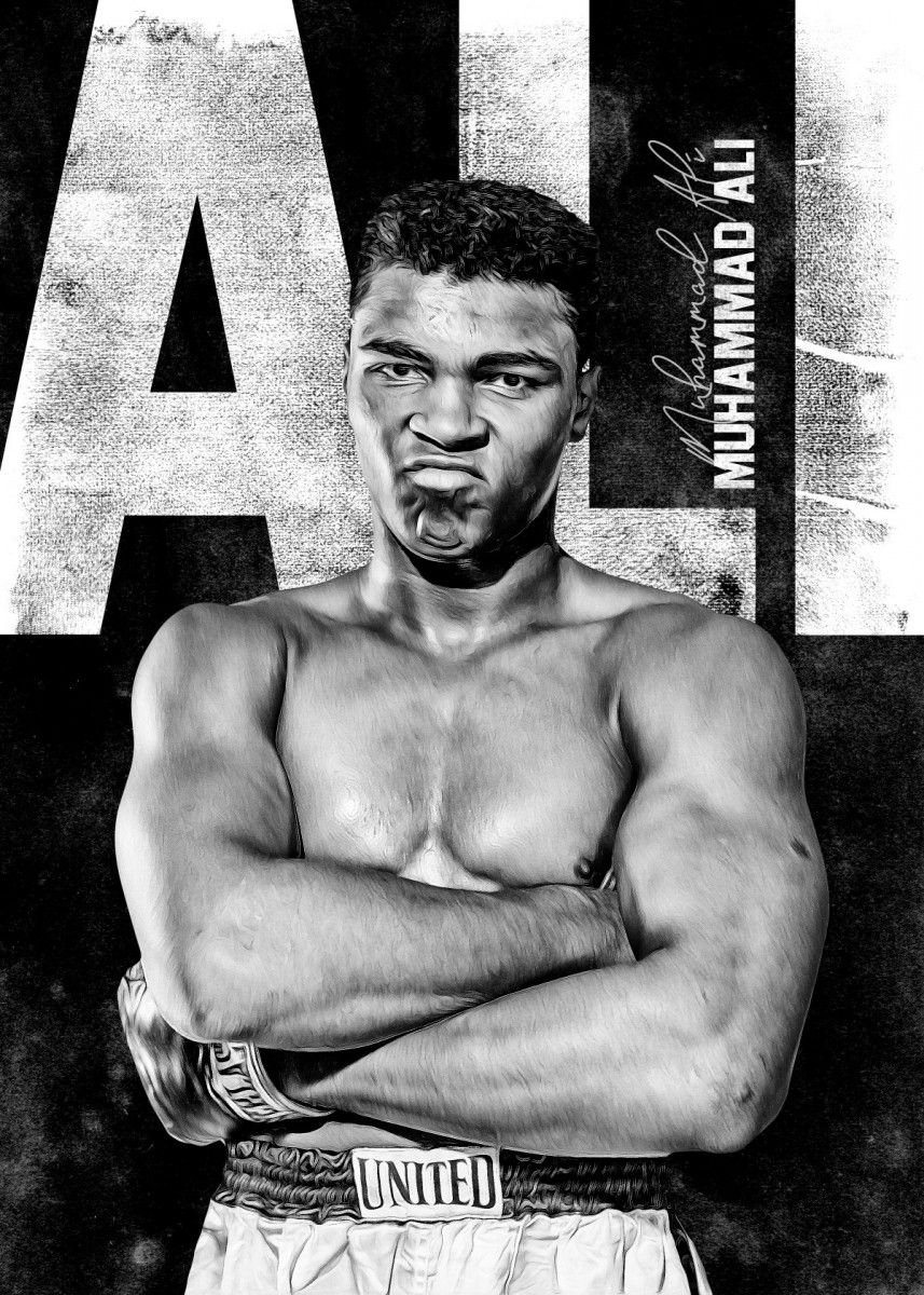 Постер бокс Мухаммед Али Тайсон