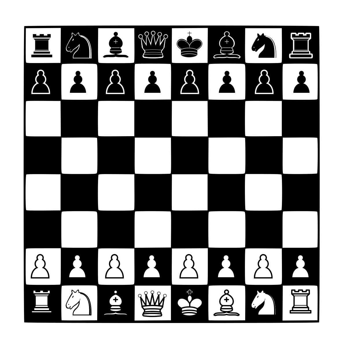 Шахматная доска настенная 104х104 см (с магнитными шахматными фигурами)