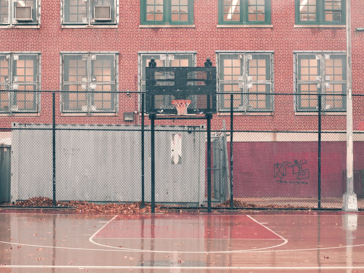 New York площадка баскетбольная