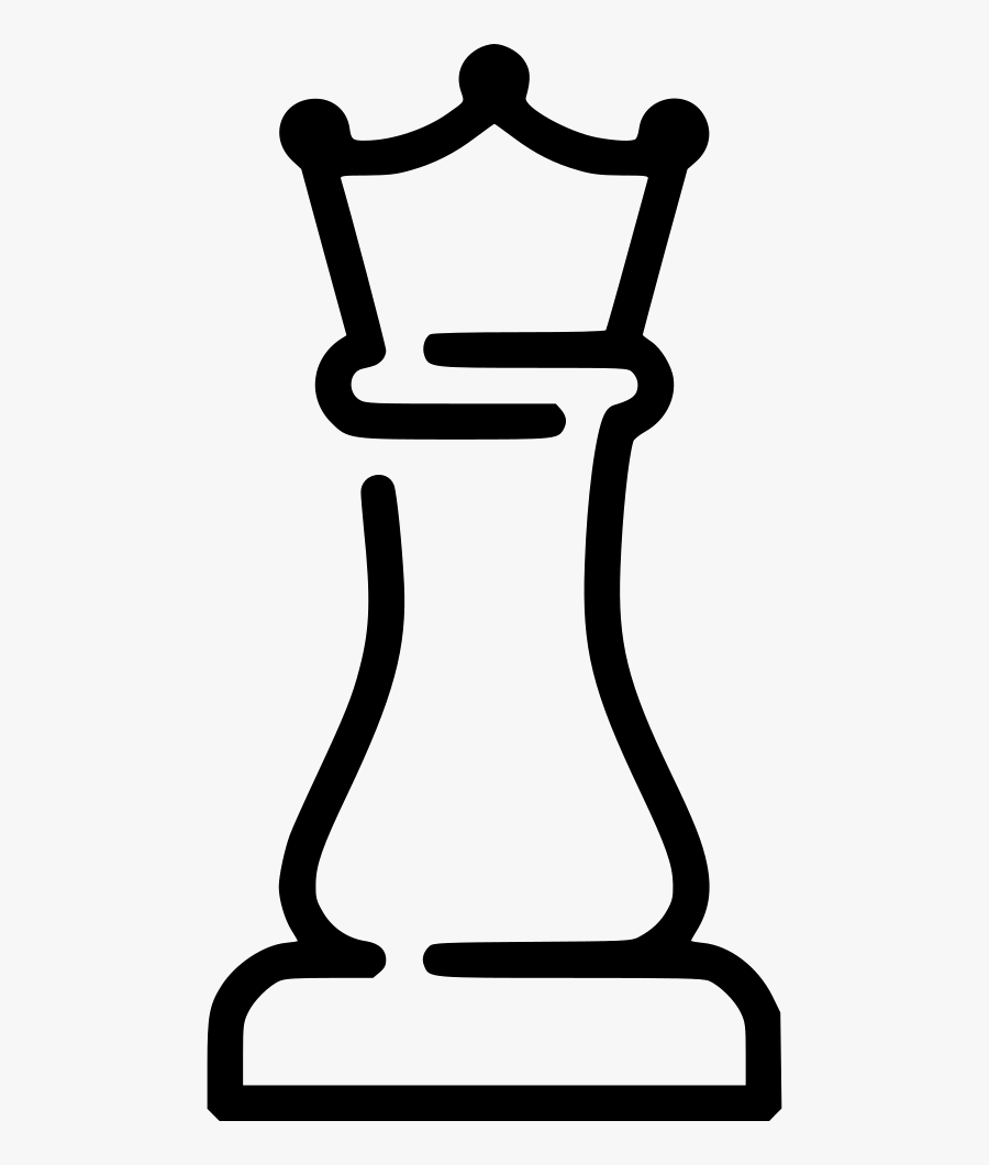 Шахматная фигура Король контур
