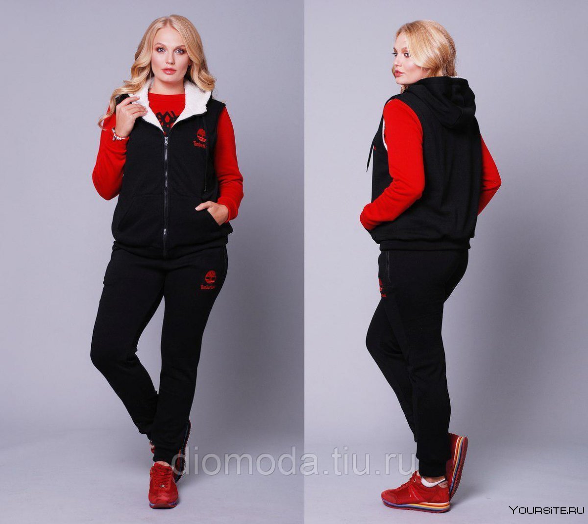 Спортивный костюм с безрукавкой