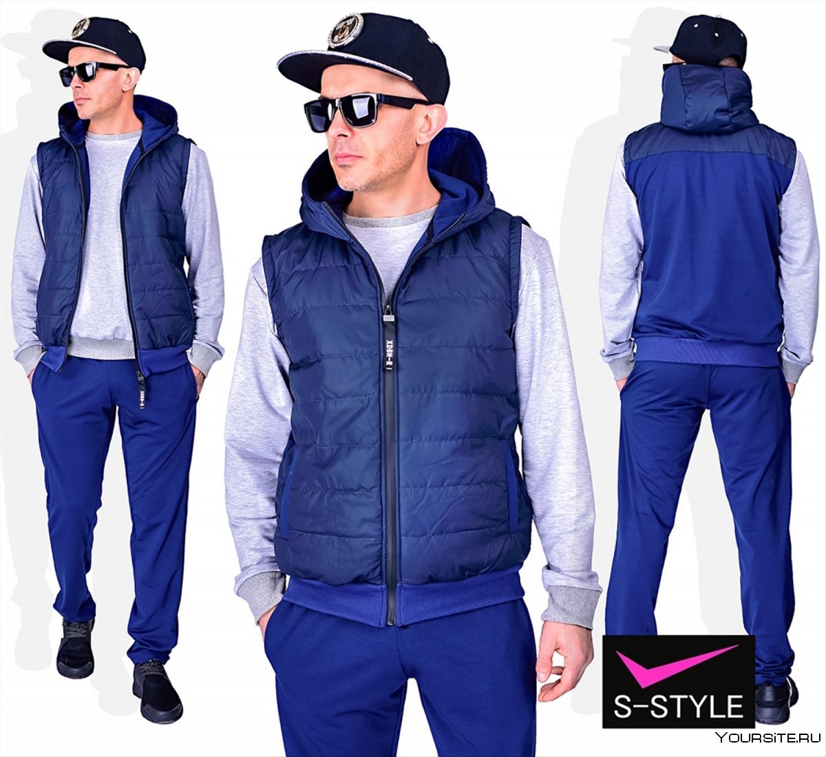 Зимний спортивный костюм тройка мужской