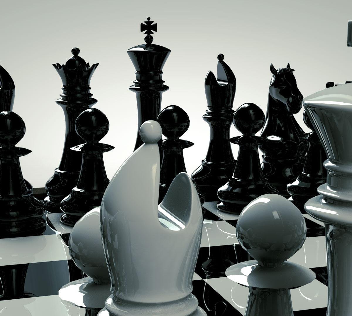 Цифры в шахматном стиле