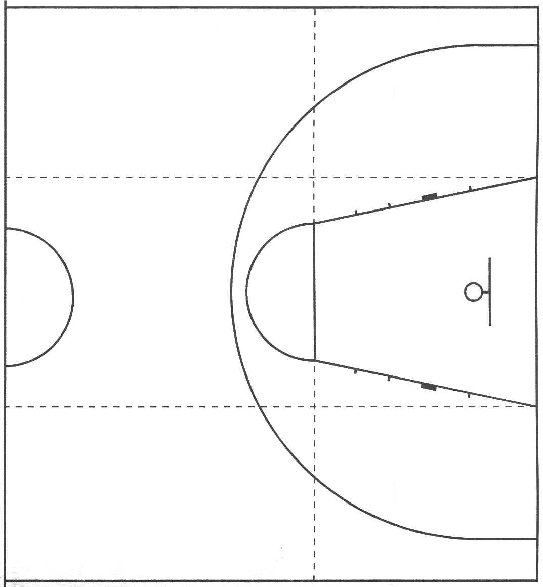 Линия штрафного броска в баскетболе