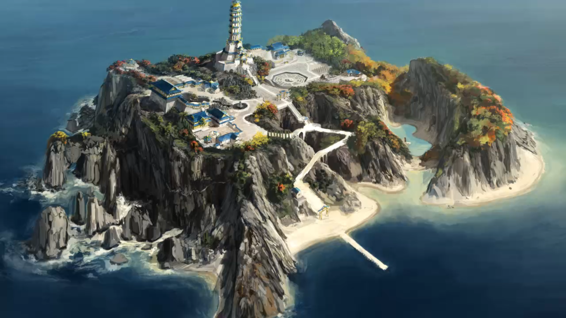 Острове во время второй. Аватар корра островной храм воздуха.