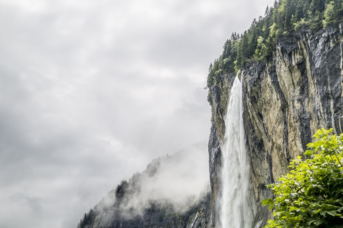 водопады в швейцарии