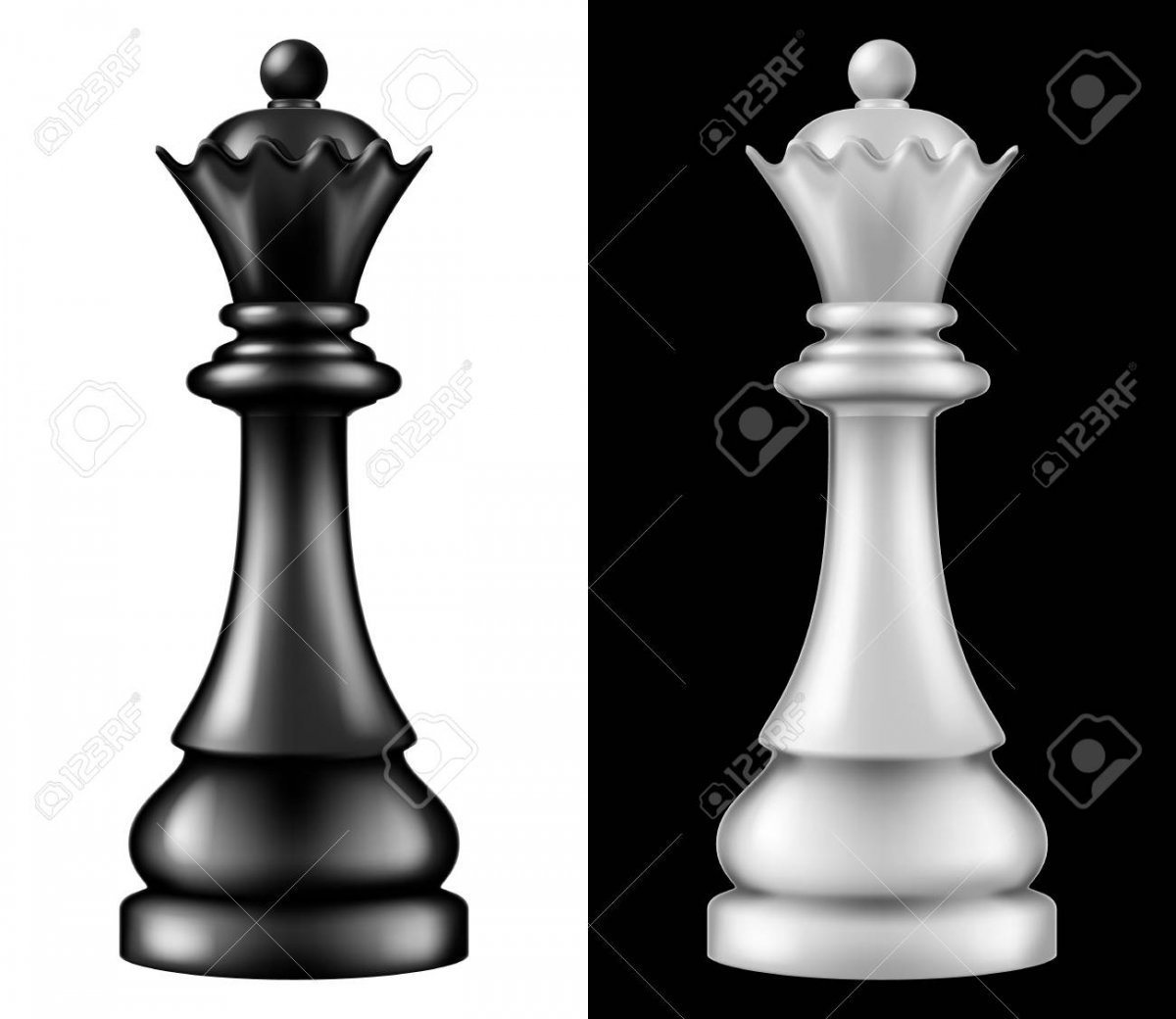 Белый ферзь шахматы
