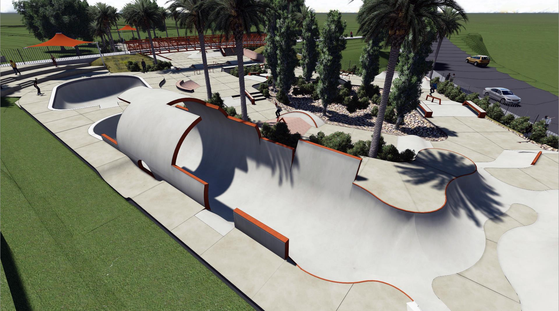 Самые большие скейт парке. Smp Skatepark скейт парк. Скейт парк в Сан Диего. Шанхай smp Skatepark. Скейт парк в скетчап.