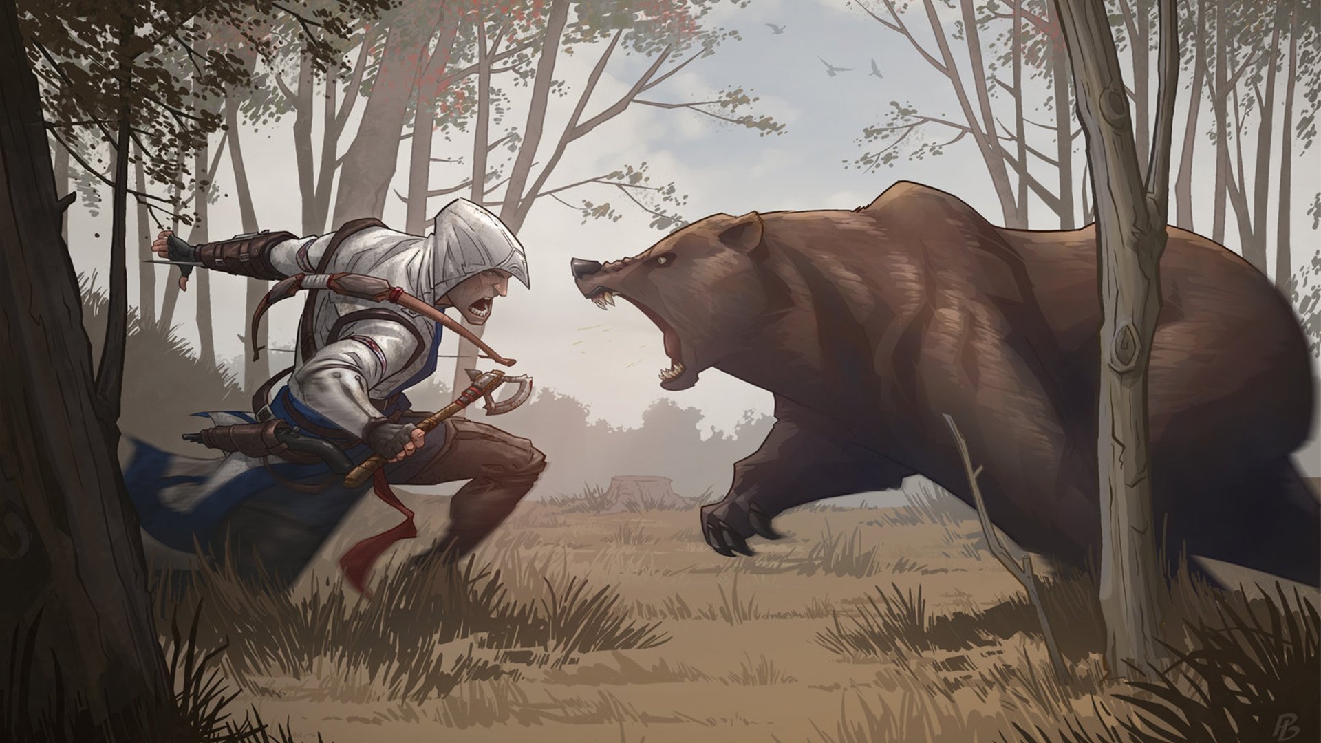 Медведь людоед Assassins Creed 3