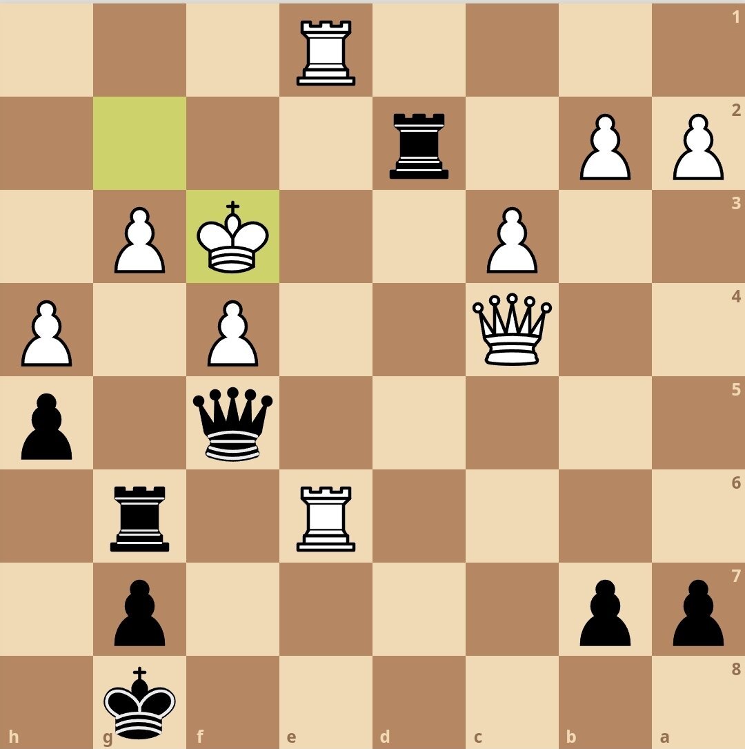 Шахматы мат в 1 ход ход чёрных re1